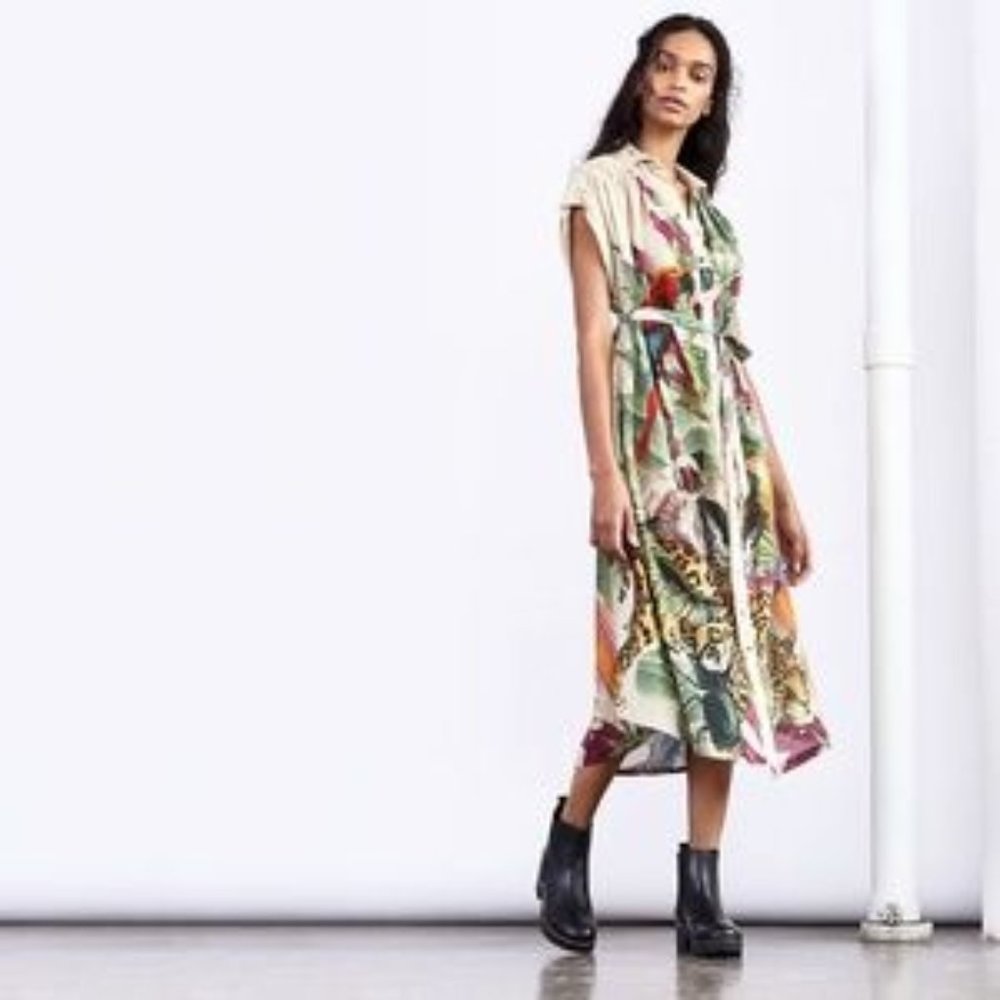Anthropologie Carolina K Menagerie Dress S - Picture 2 of 10